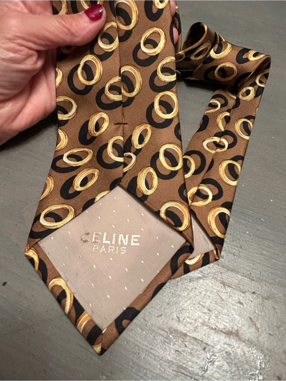 Celine silk tie Stunning